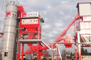 Asphalt Batch Mixing Plant produces HMA in batches in every 40-50seconds
