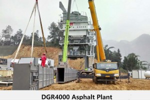 Installation of DGR4000 Asphalt Mixing Plant in Yibin City, Sichuan Province