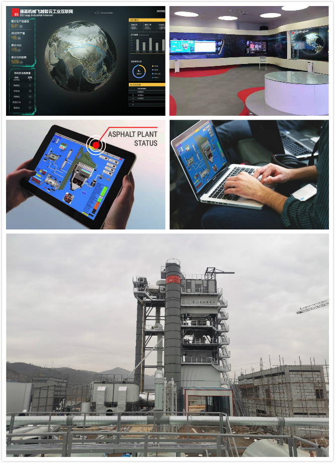 5G+ Industrial Internet DGLeap control system D&G Machinery asphalt batch mix plants China