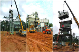 D&G Machinery Asphalt Mixing Plant is being Installed in Liberia