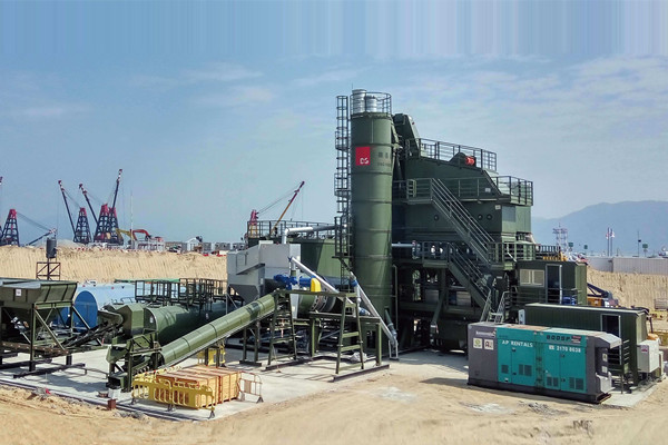 DGM1500 asphalt mixing plants Hong Kong jobsite 