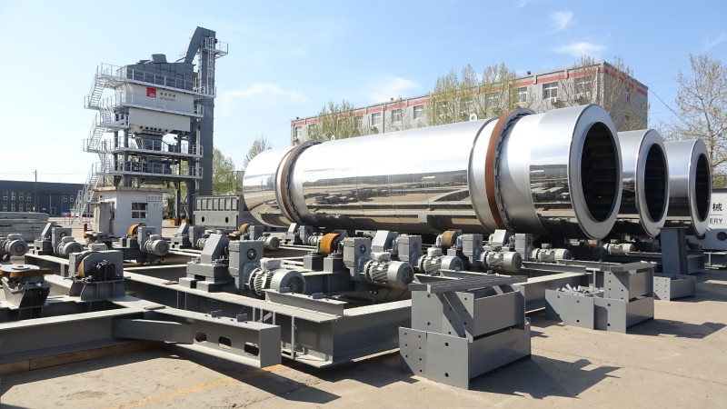 DGX Asphalt batch mix plants drying system Hardox ABS burner