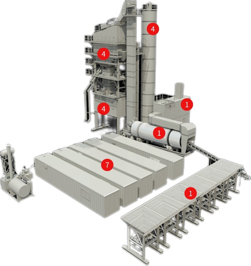 DGC Asphalt Mixing Plant Components D&G Machinery China