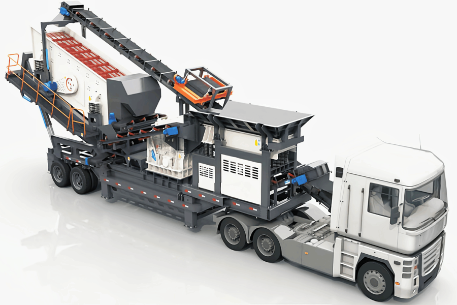 Tire-type Mobile Crushing Plant
