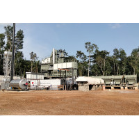 Mesin D&G Pabrik Pencampur Aspal 160T/H Di Liberia