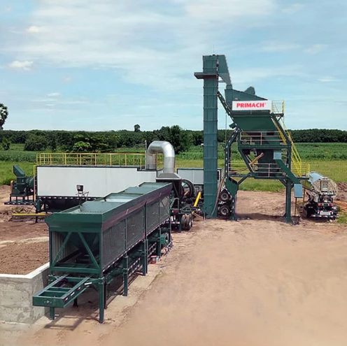 mobile asphalt batch mix plant