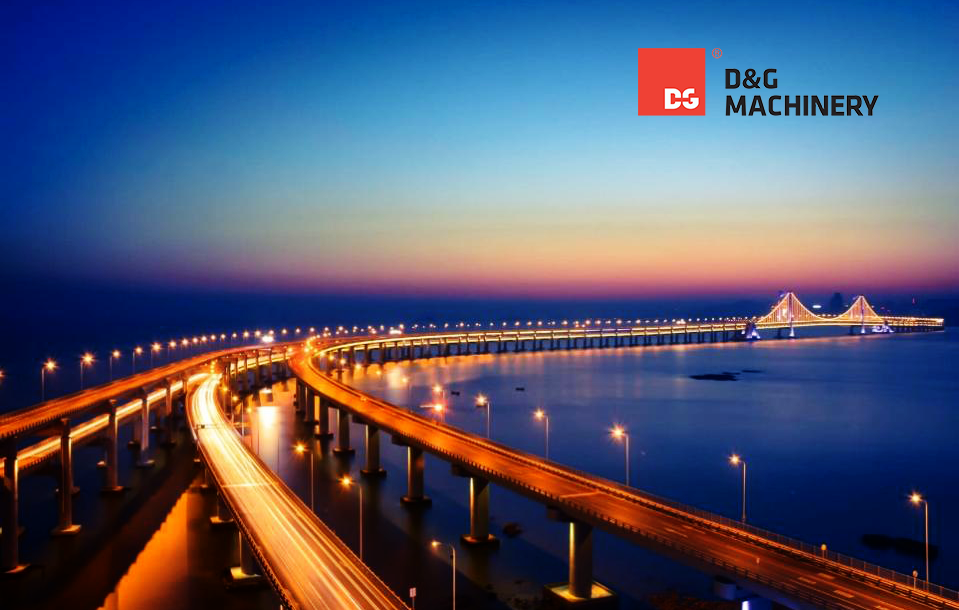 Proyek jembatan teluk Hangzhou perkerasan aspal D&G Machinery