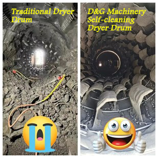 D&G Machinery self-cleaning dryer drum 