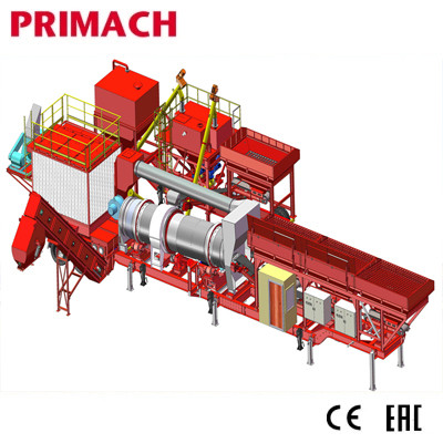 PM60CS-80CS CONTISMA Stationary Drum Mix Asphalt Plant dengan desain Cerdas