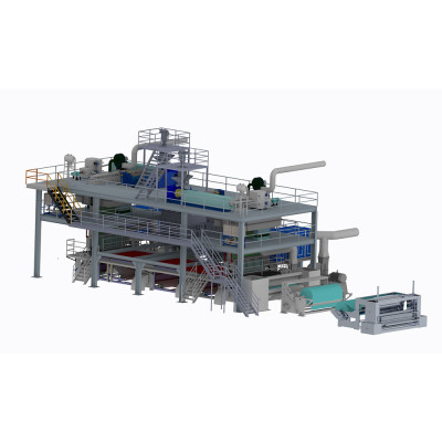 2400MM AZX-SMMSS PP Spunmelt spunbond nonwoven production line