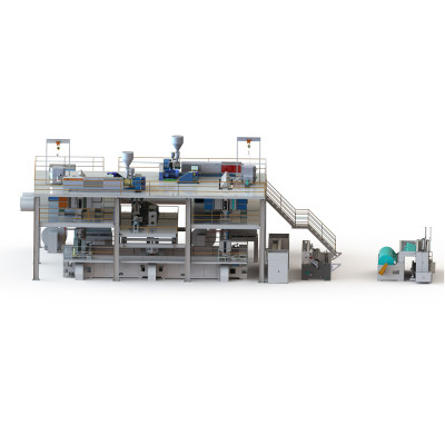 2400MM AZX-SMS Spunmelt Production Line from plastic woven fabric machine manufacturer