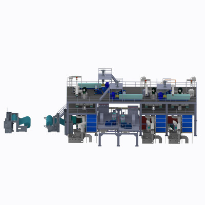 3200MM AZX-SSMMS Spunmelt Production Line From Spunbond Machine Manufacturers