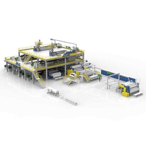 1600MM AZX-SMMS Spunmelt Production Line  For Surgical Mask Non Woven Machine
