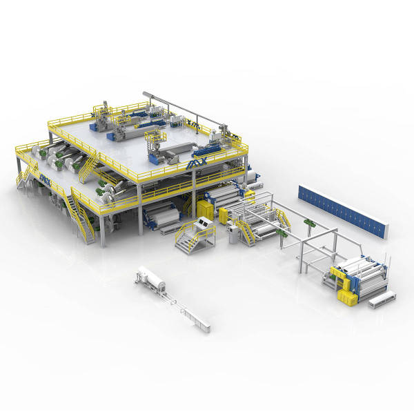 2400MM AZX-SMMSS PP Spunmelt spunbond nonwoven production line