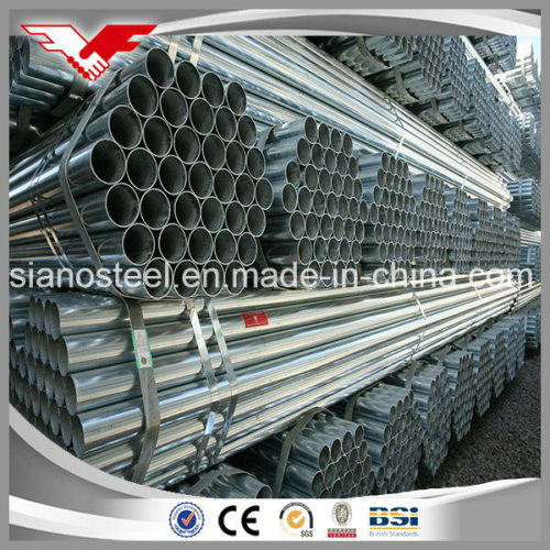 BS1387 Medium Grade Hot DIPGalvanized Steel Pipe ERW Round Steel Pipes