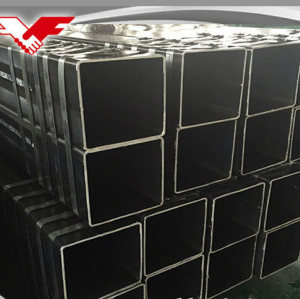 Hot Dipped Galvanized Square steel pipe tubes black welded carbon hollow section for oil and red painting