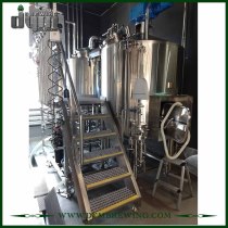 Customized Commercial 1000L 3-vessels Steam Heating Brewhouse