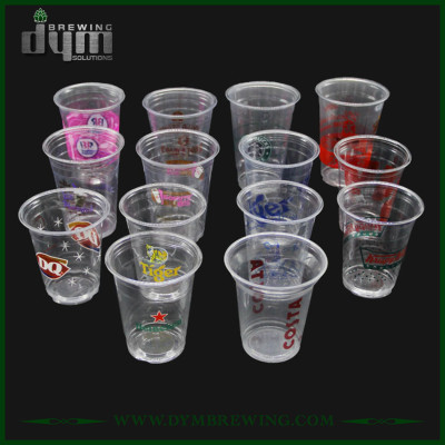 Plastic Cup with Logo for Brewery, Restaurante, Bar