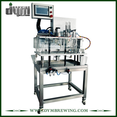 semi-auto beer canning machine for sale | 8~10cpm, space-saving | from DYM beer Brewing for 12oz 16oz cans