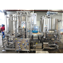 What are some common sanitary fittings used in beer brewing equipment?