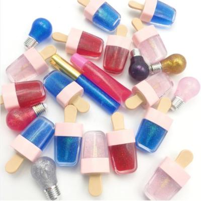 New products waterproof custom logo glitter lipgloss packaging tube lip gloss