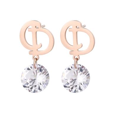 New fashion exquisite diamond crystal hoop earrings for women