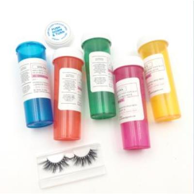 charme beauty top quality wholesale custom pill bottle eyelash packaging