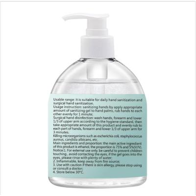 Disposable 75% Alcohol Disinfectant Hand Sanitizer 500ml Bacteriostatic Disinfectant Gel