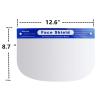 Large Instock Fast delivery CE FDA Disposable Plastic PET Protective Face Shield visors, Clear Full Medical Face Shield