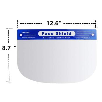 Large Instock Fast delivery CE FDA Disposable Plastic PET Protective Face Shield visors, Clear Full Medical Face Shield