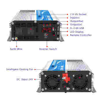 2000W Pure Sine Wave Power Inverter