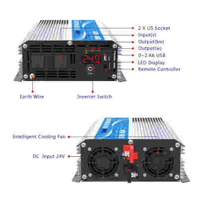 2000W Pure Sine Wave Power Inverter