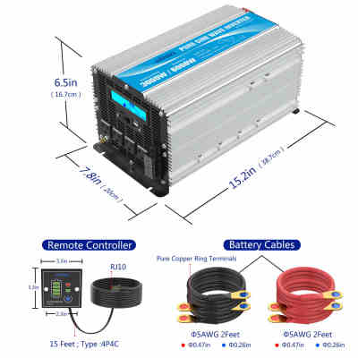 3000W Pure Sine Wave Power Inverter