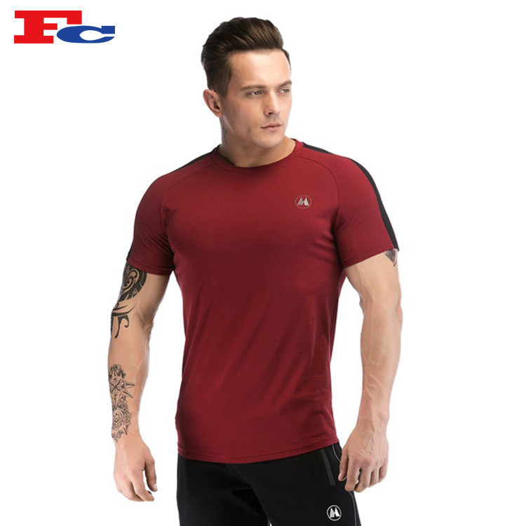 Dry Fit Muscle Men's Athletic T Shirts Wholesale Hucai