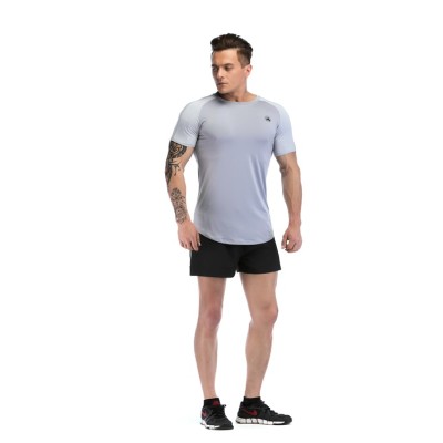 Men Bodybuilding Round Neck Athletic T Shirts Custom Manufacture