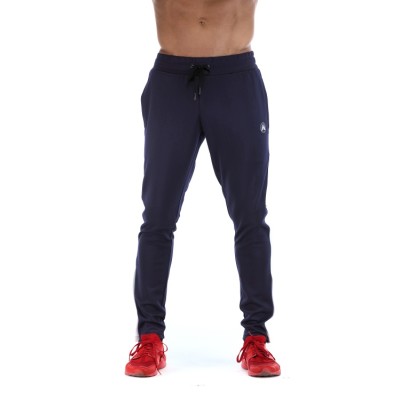 OEM Mens Sweatpants Cotton Dark Blue With White Stripes