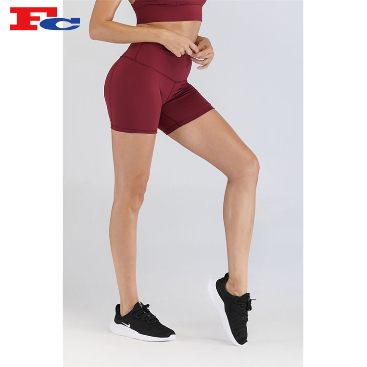 Wholesale High Waist Fashion Elastic Sports Shorts Compression Sexy