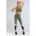 Grass Green Stitching Color Block Gym Wear Manufacturers