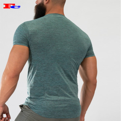 Custom Printing Embroidery Logo Crew Hem Athletic Mens Cheap Gym T Shirts