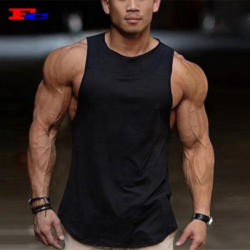 OEM Men Athletic Scoop Hem Muscle Tank Top Manufacturer China