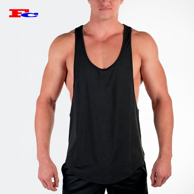 OEM Athletic Tank Tops Low Cut Gym Stringer Tank Top Manufacturer ...