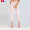 Pink With Elastic Rope And White Sides Fitness Leggings Wholesale
