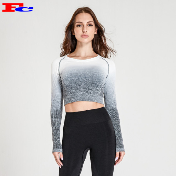 Grey And White Long T Shirts Wholesale
