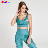 Emerald Green Printed Pattern Fitness Wear Wholesale