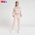 Nude Pink Workout Kleidung Großhandel mit weißen Seiten