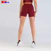 Wholesale Compression Shorts With Crimson High Waist- Fengcai Gymwear Manufacturer