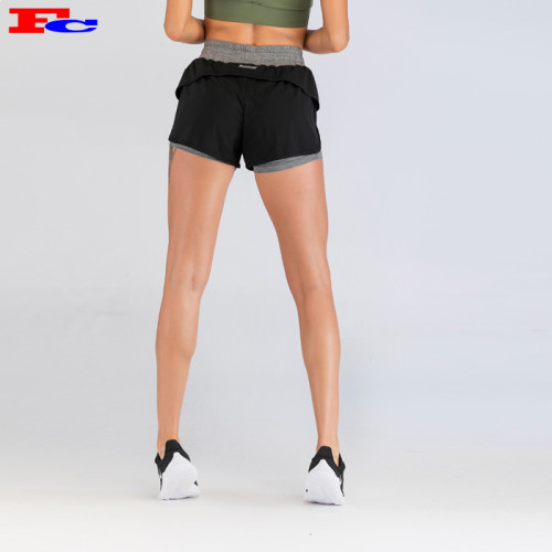 Shorts In Bulk With Black Outer And Gray Lining For Women