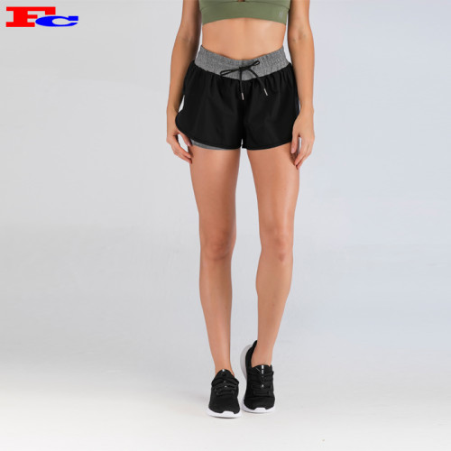 Shorts In Bulk With Black Outer And Gray Lining For Women