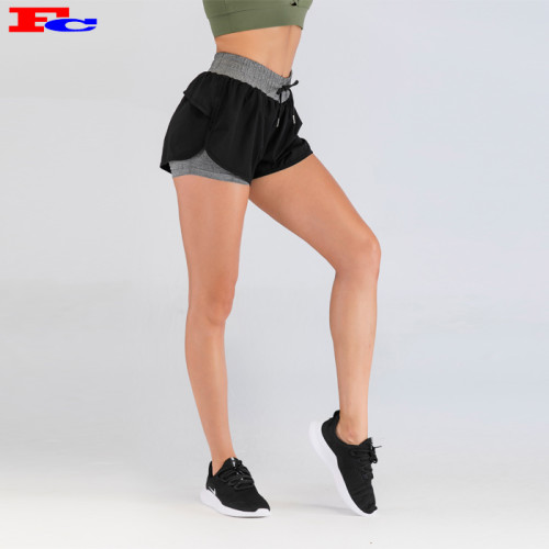 Shorts In Bulk With Black Outer And Gray Lining For Women