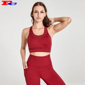 Beau soutien-gorge de sport à lanières en gros